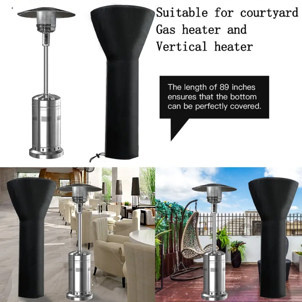 Patio Radiator Heater Protection Cover Waterproof Windproof Dustproof Pyramid Vertical Outside Universal Multi-Purpose Cover
