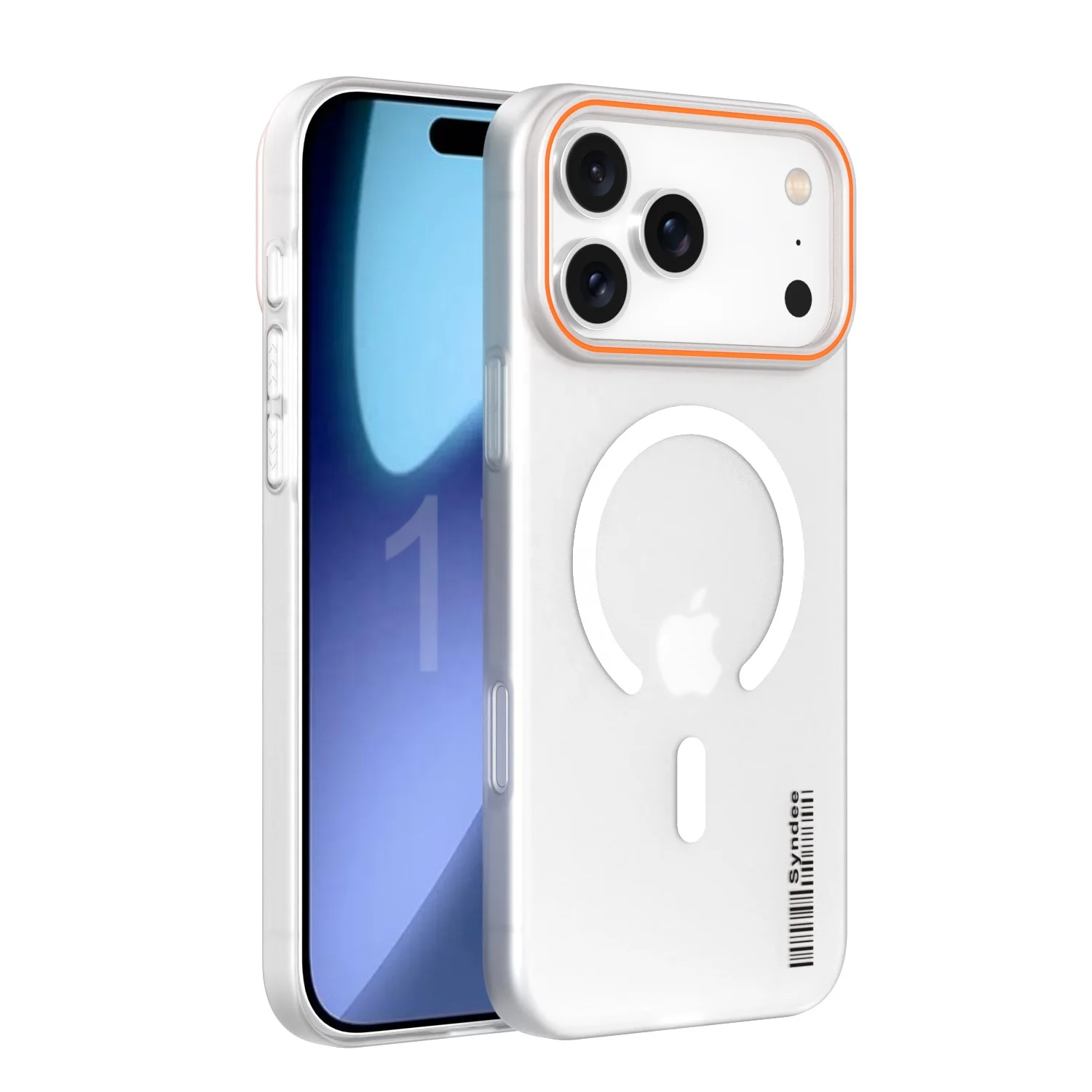 Premium Matte Clear Case with Magnetic Wireless Charging Cover