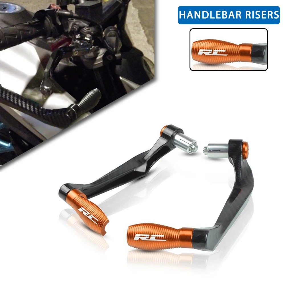 

2023 For RC 125/200/390 RC125 RC200 RC390 Motorcycle Parts Handlebar Grips Guard Brake Clutch Levers Protector Handle Bar Guard