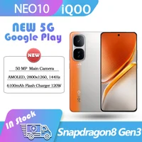 Original ViVO iQOO Neo10 Google Play Snapdragon 8 Gen3 LTPO AMOLED 1B colors 144Hz 50Mp Camera HDR 120W 6100mAh OriginOS5 neo 10 1