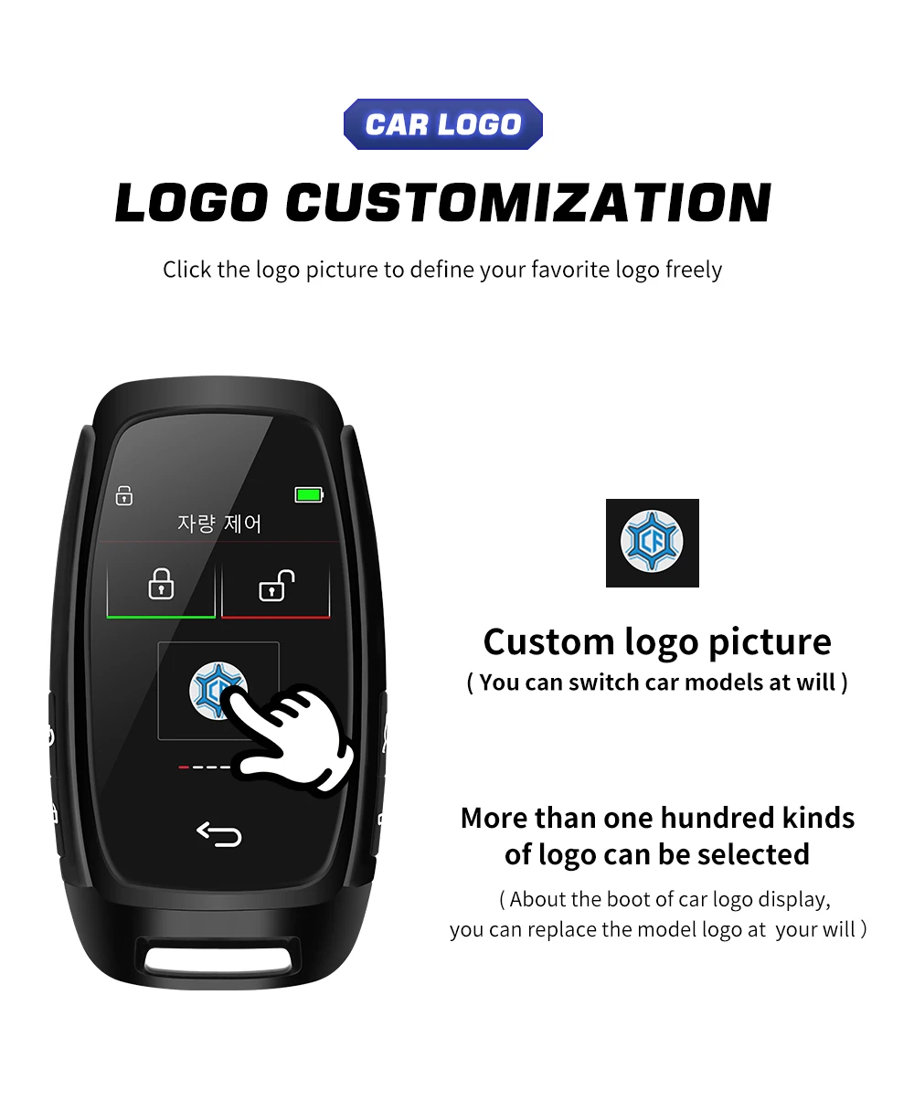 CF920 schermo LCD a chiave intelligente modificato universale per Audi per VW per Hyundai comodo accesso senza chiave blocco automatico coreano/inglese - Sa37ccbe92c554b72909a681905e75108f