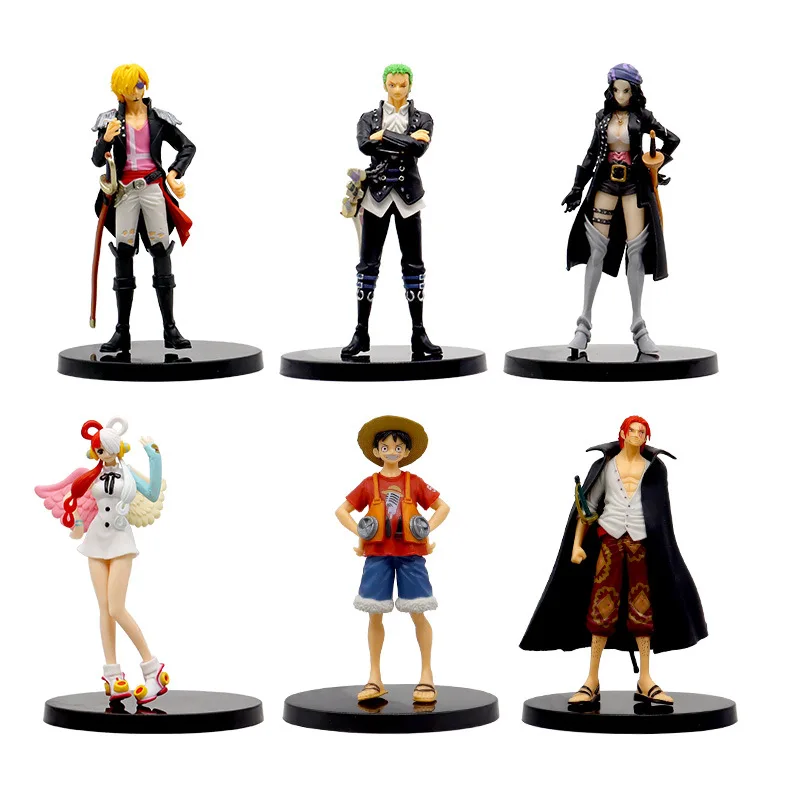 

5 Types One Piece Figure Theater Edition Film Red Robin Roronoa Zoro Luffy Nami Sanji Uta Anime Action Figurine Model Doll Toys