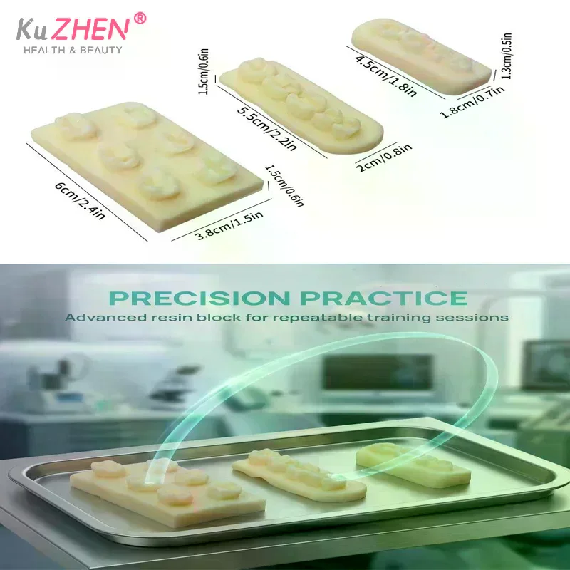 1PCS 레진 치아 형태학 연습 모델 치근관 충전 인레이 레진 모듈 치과 교육 훈련용 레진 모델 도구