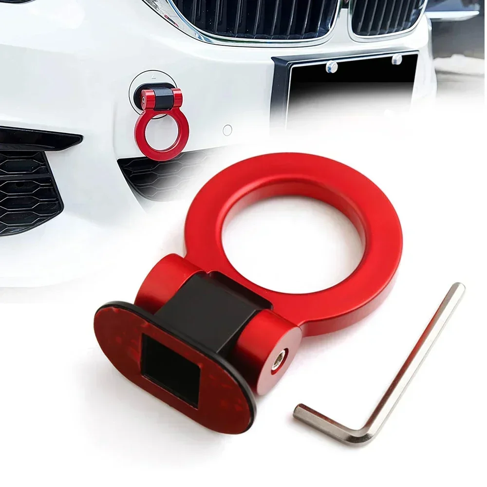 Universal Decorative Fake Tow Hook Sticker Kit Non-Functional Auto Body Styling Decals Car Bumper Exterior Accessories