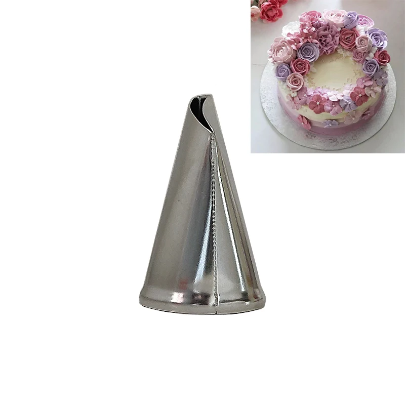 

#CP30 Rose Petal Cream Pastry Tips Metal DIY Cake Fondant Decorating Icing Piping Nozzles Cupcake Decoration Baking Tools