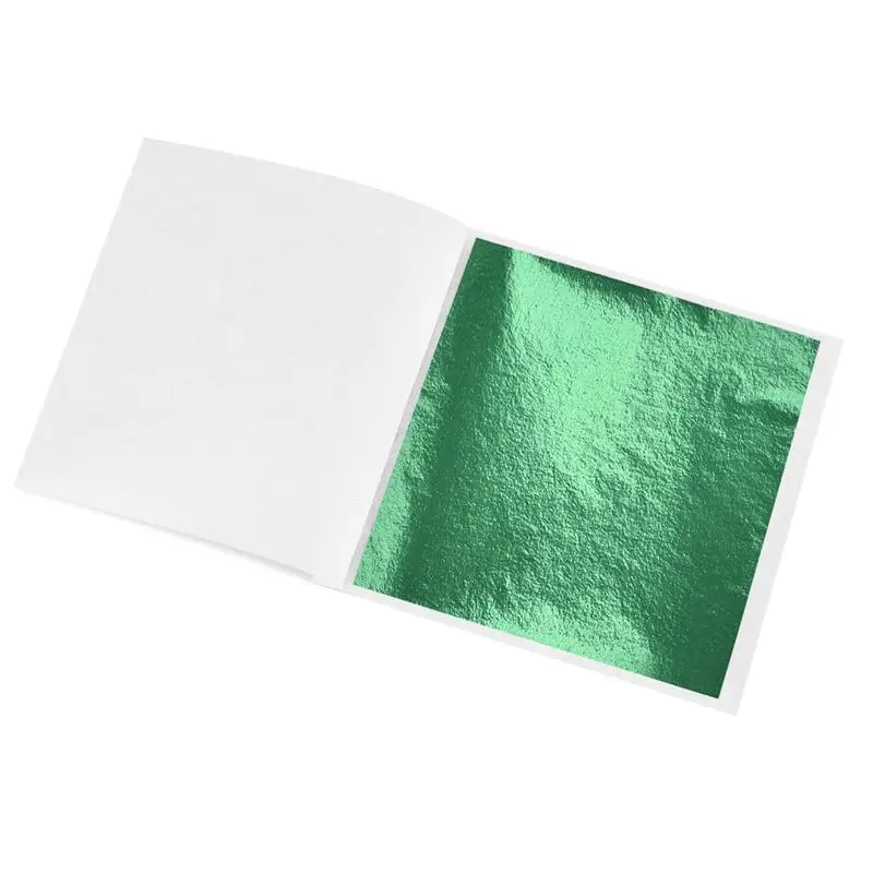 100 Stks/partij Art Craft Papier Imitatie Goud Sliver Koper Bladeren Bladeren Folie Papier Voor Vergulden Diy Craft Decor Ontwerp Papier