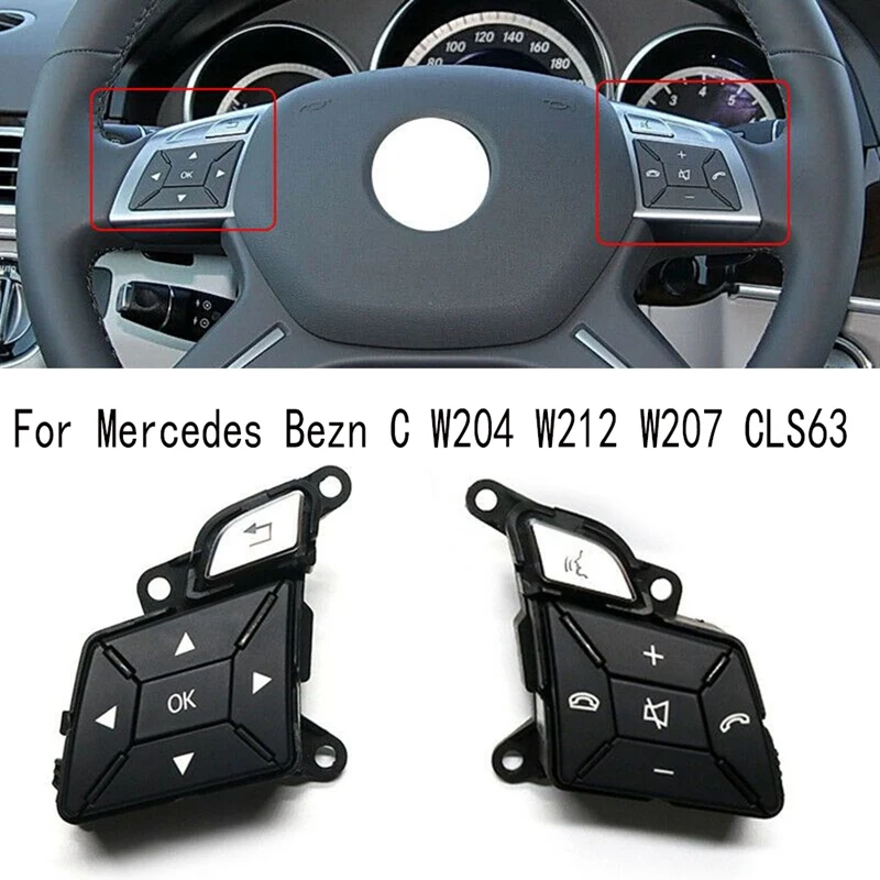 

Steering Wheel Switch Volume Phone Control Switch A2185400262 Replacement For Mercedes Benz C W204 W212 W207 CLS63 A2185400362