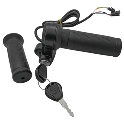 Electric Bicycle Twist Throttle Grip - Handlebar Accelerator Speed Control Replacement (As Shown)
