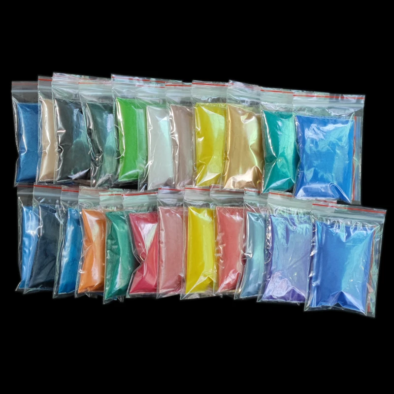128Color Mineral Metallic Luster Mica Powder For Soap Candle Epoxy Resin Paint Colorant Dye Cosmetic Eyeshadow Pearl Dust