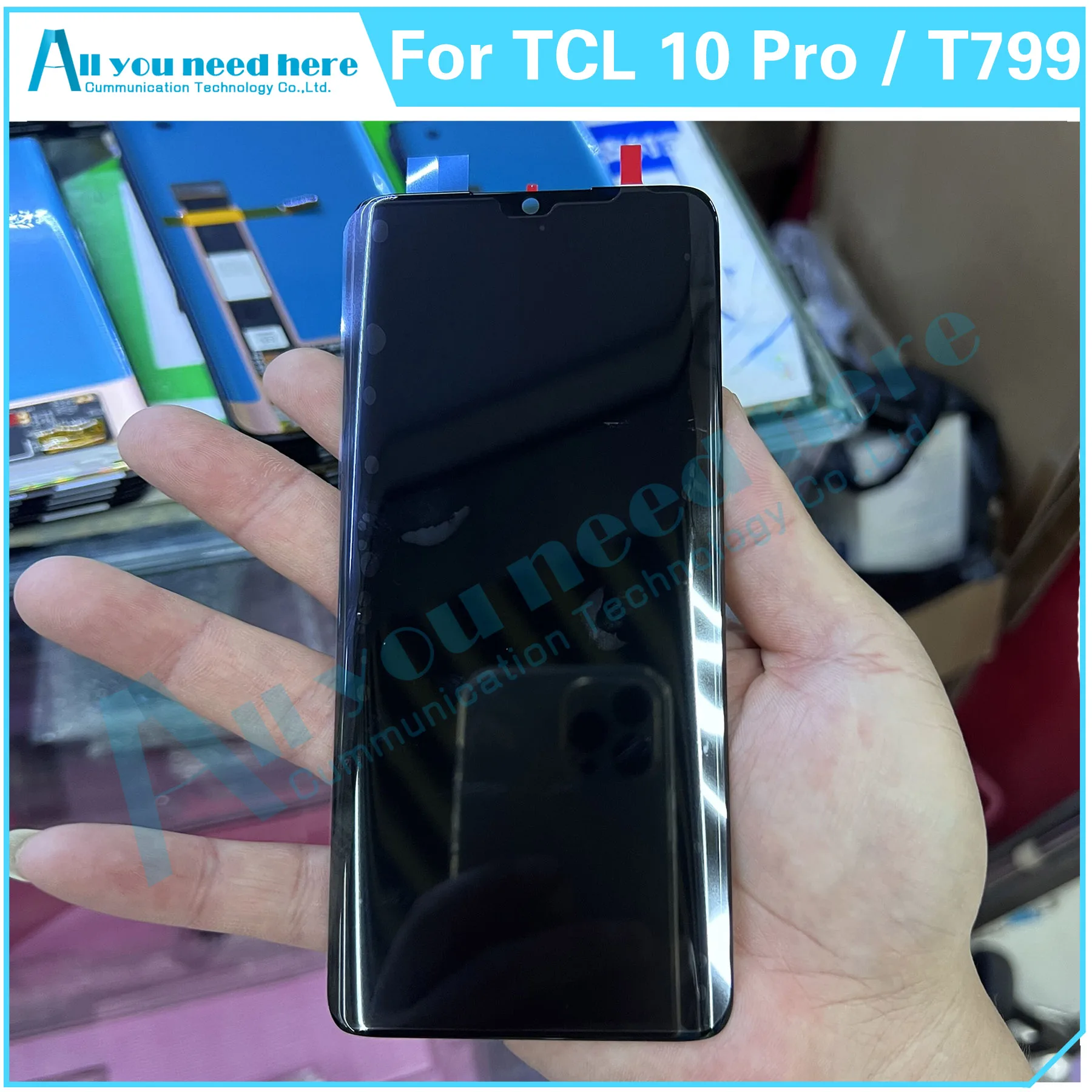 

100% Test AAA For TCL 10 Pro T799 T799B T799H 10Pro LCD Display Touch Screen Digitizer Assembly Repair Parts Replacement