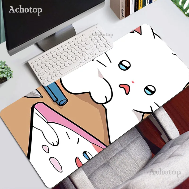 

Cute Cartoon Animals Mouse Pad Comtuper Desk Mat Large Mousepad Kawaii Gaming Accessoroes Gamer Keyboard Maus Mat for LOL
