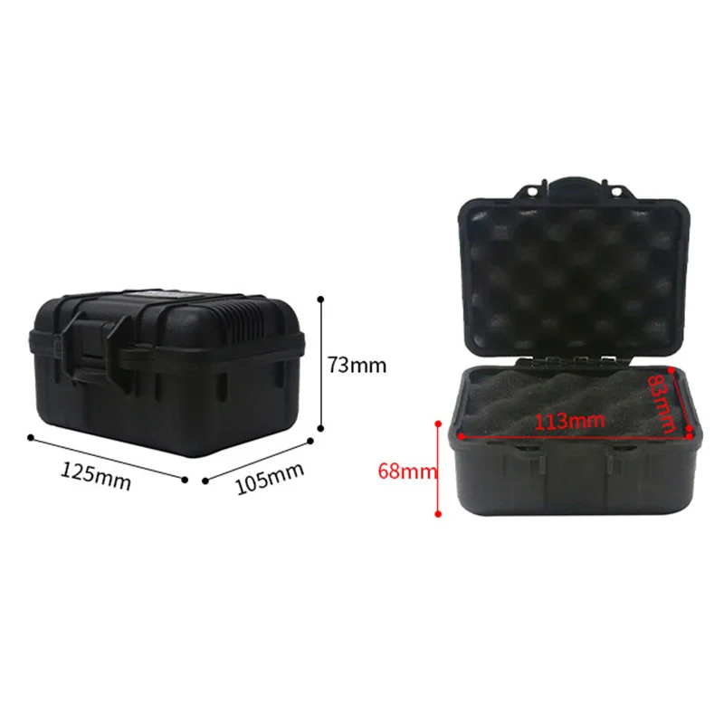 Plastic  Waterproof Shockproof Tool Case Sealed Tool Box Dustproof Safety Box ToolCase Bag For Cameras Precise Instrument Box 5