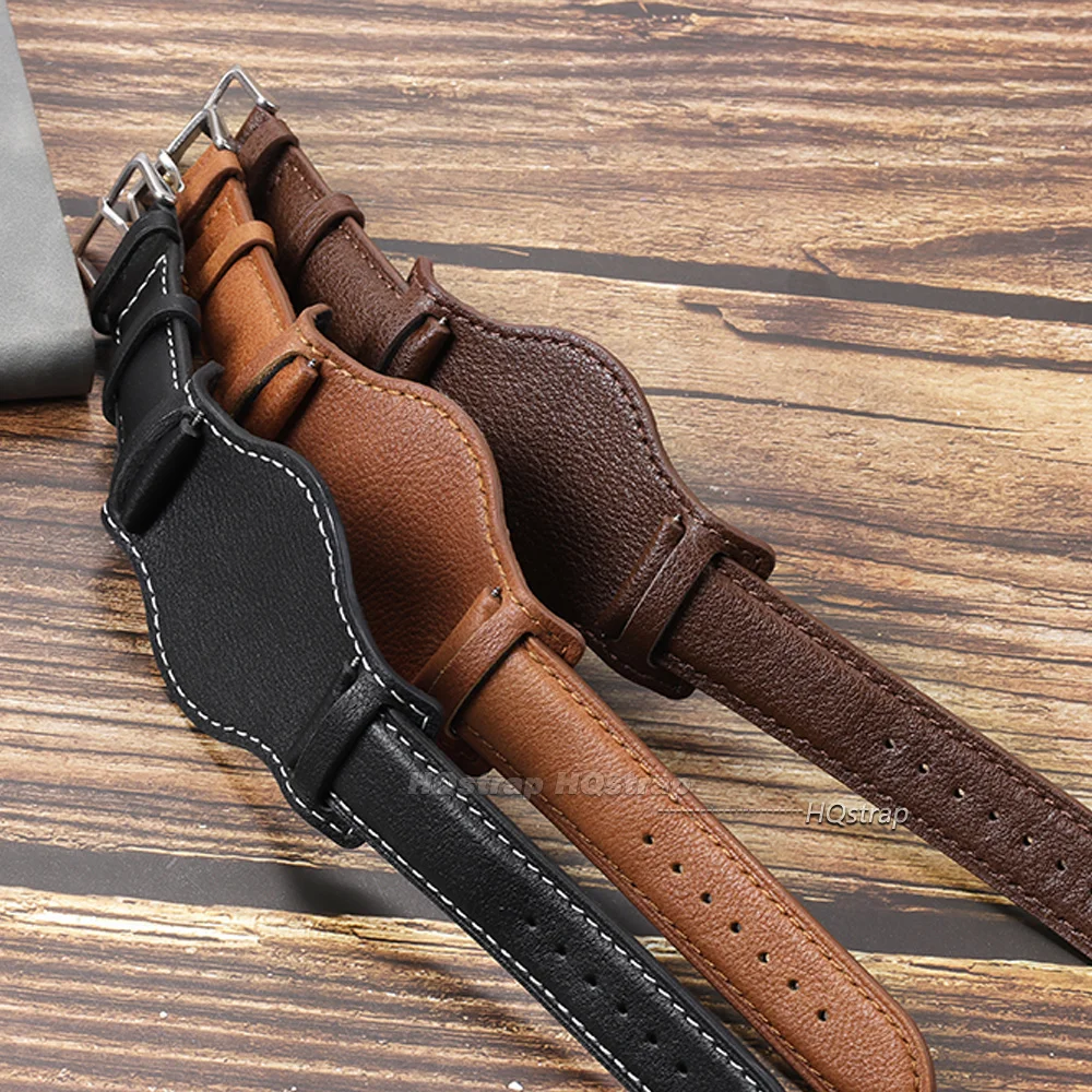 Premium Genuine Leather Watch Strap - Universal Fit for Business and Protection