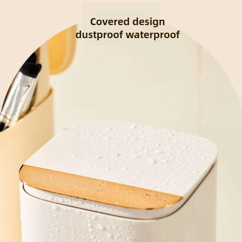 Makeup Brushes Holder Automatic Lifting Dustproof Makeup Brush Holder Desktop Makeup Tools Lipstick Eyebrow Pen Holder Container 6
