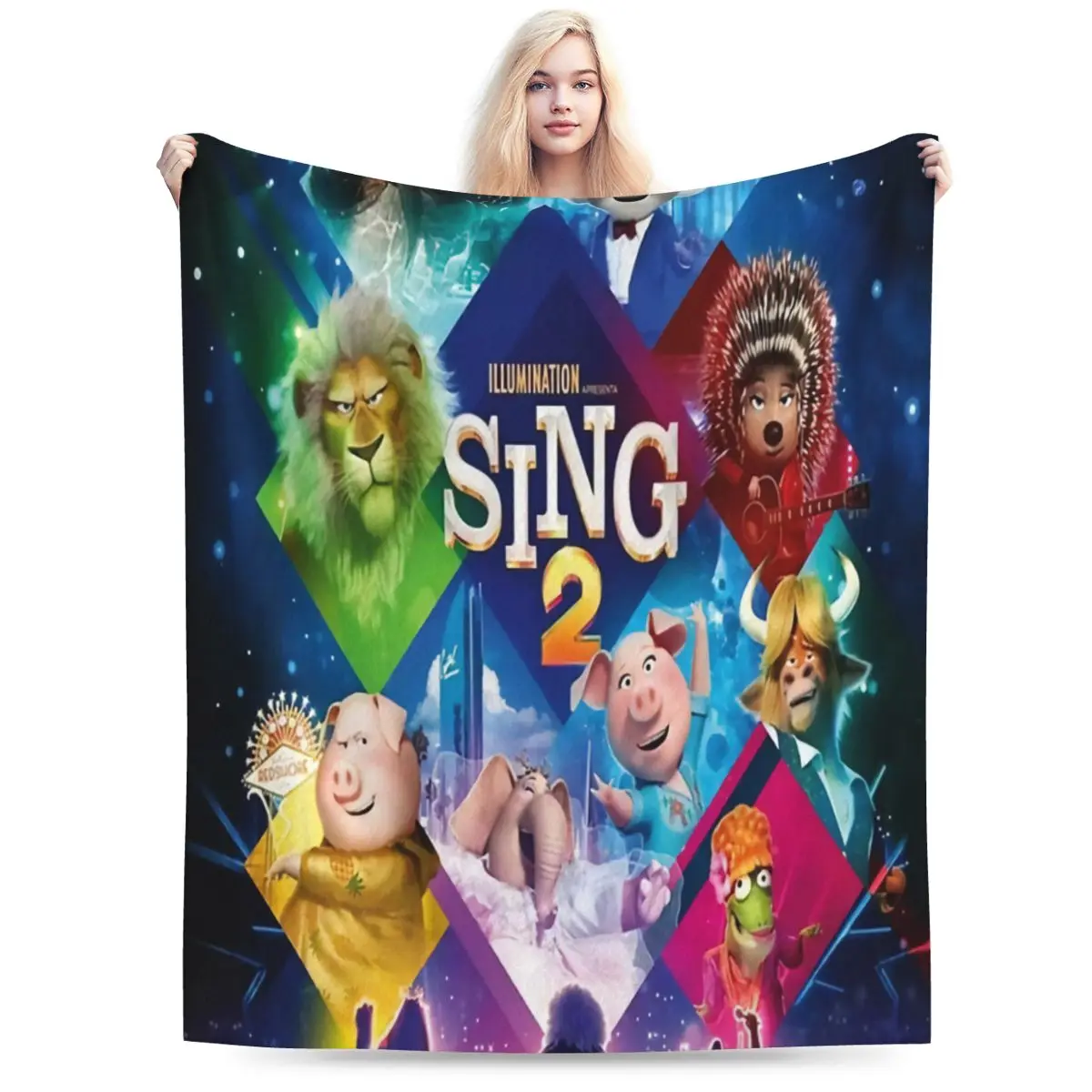 Movie Sing 2 Una Coperta In Micro Pile Ultra-Morbida