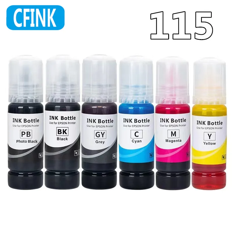 Dye Ink 115 T115 Premium Compatible Bulk Bottle Water Based Refill Ink ...