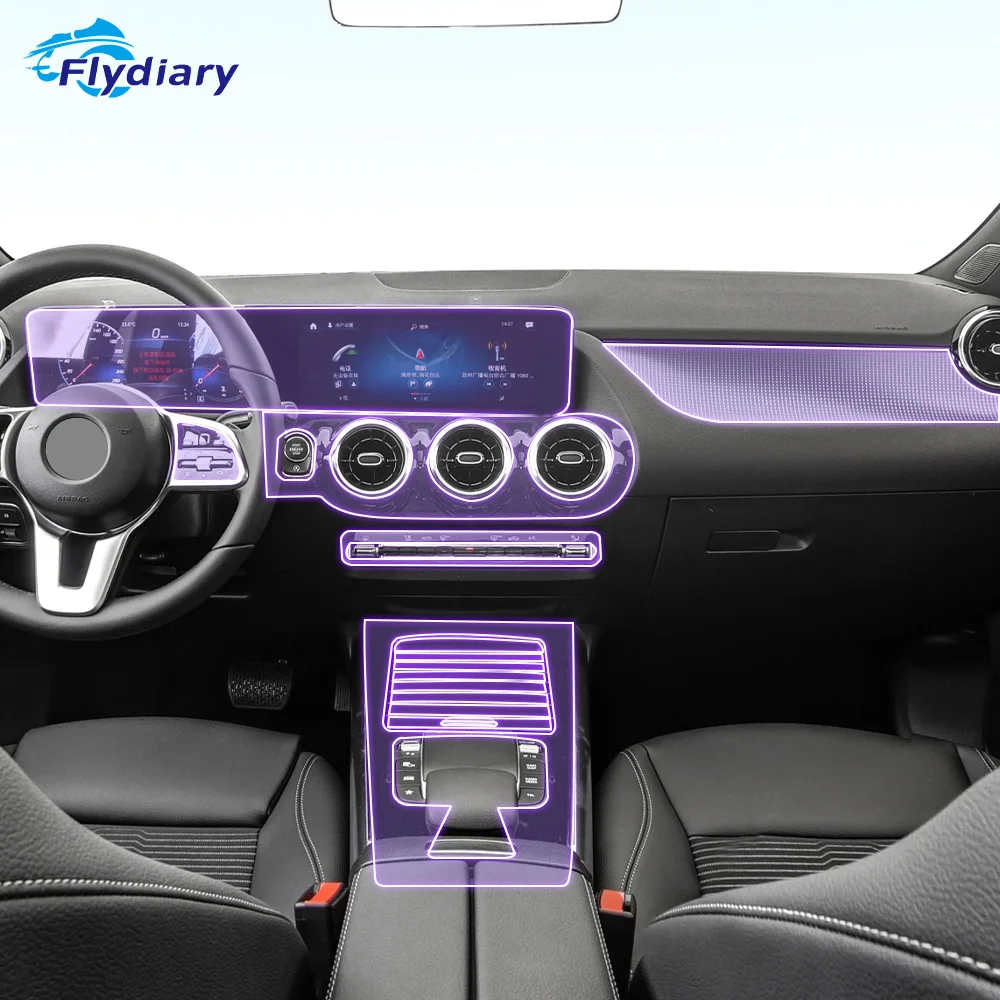 

Прозрачная защитная пленка для салона автомобиля Mercedes Benz W247 Class-B 2020-2023