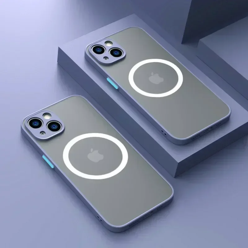 Ultimate Magnetic Magsafe Matte Skin Back Cover for iPhone - Wireless Charging Compatible