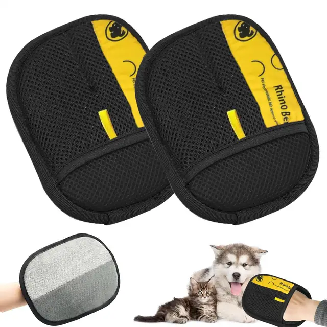 2pcs Cat Grooming Gloves Electrostatic Pet Hair Removal Brush for Cleaning Sofa Carpet clothes Double-sided Pet Hair Remover 2pcs Cat Grooming Gloves Electrostatic Pet Hair Removal Brush for Cleaning Sofa Carpet clothes Double-sided Pet Hair Remover