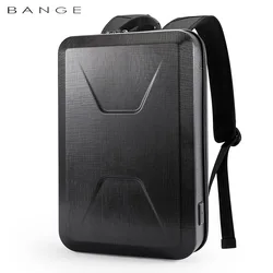 BANGE PC Hard Shell Fashion Backpack Men Anti-thief Business Backpacks 15.6 Inch Laptop Backpacks Waterproof Male Travel Bag
