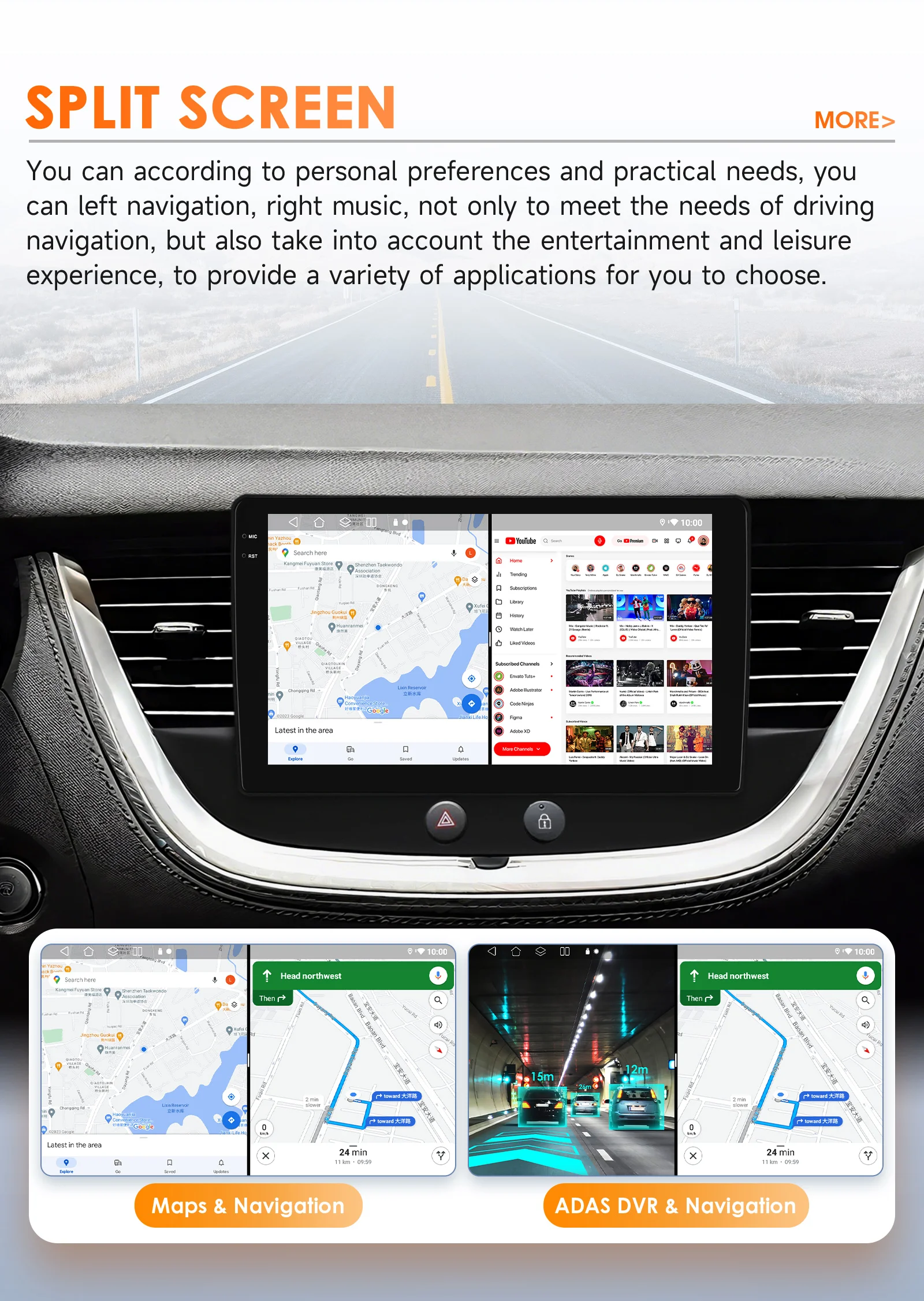 6115 8 Core Carplay Android 14 Auto radio Autoradio Für Opel Grandland X Crossland X 2016 - 2020 mutlimedia GPS 360 Kamera Bildschirm – Detail 38