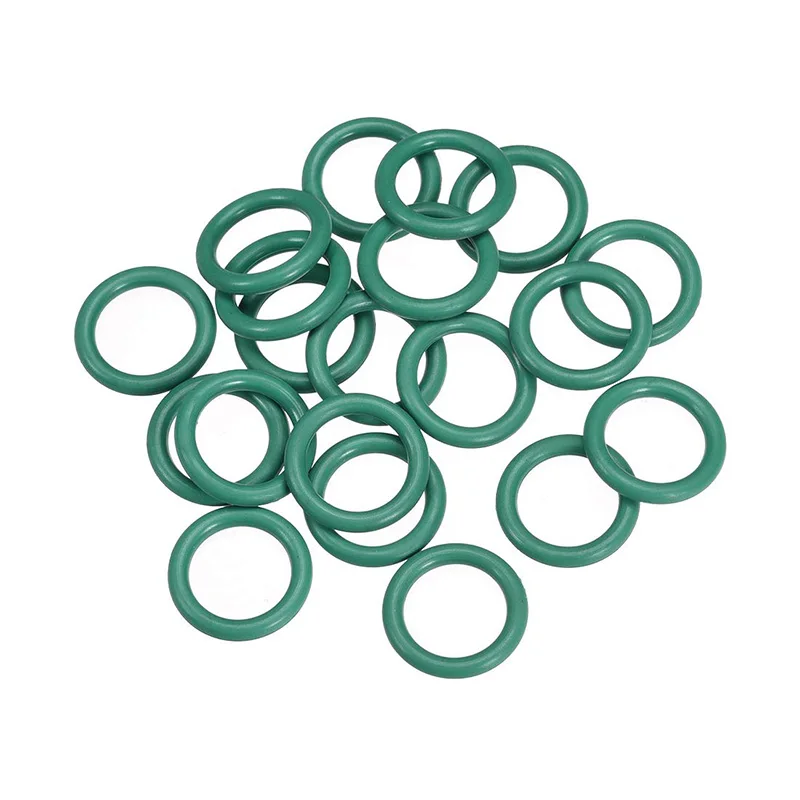 

10PCS FKM O Ring Thickness CS 1.2mm OD 4.8-30mm Insulation Oil High Temperature Resistance Green Fluorine Rubber Sealing Gaskets