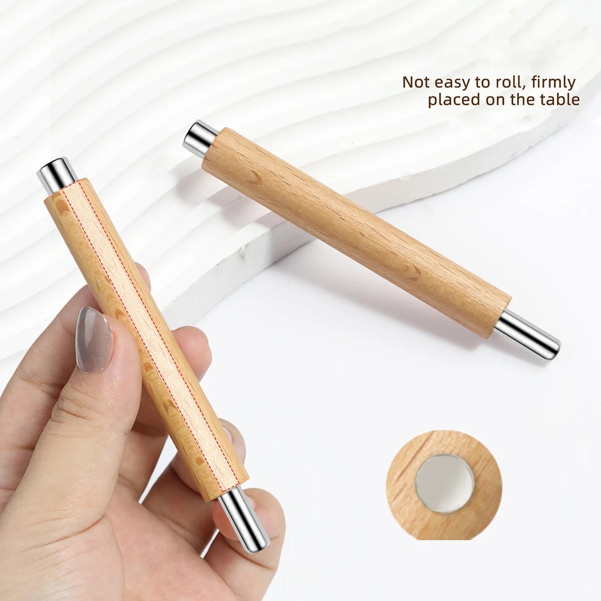 Description Picture 5 of itemDouble-End Cat Eye Magnetic Polish Gel Nail Magnet High Quality Convenient Wooden Pole Manicure Magnetic Stick For DIY Decoratio