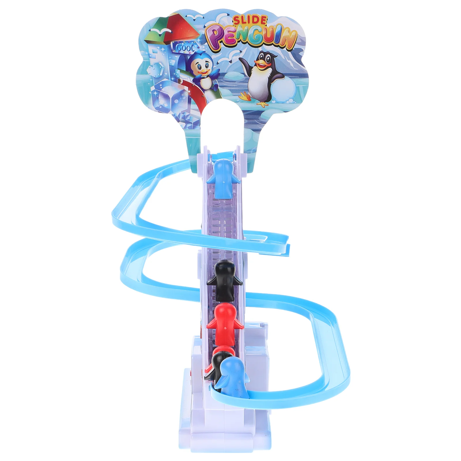 Animal Penguin Toy Child Girl Toys Creative Kid Plastic Stairs Climbing Race Track 4