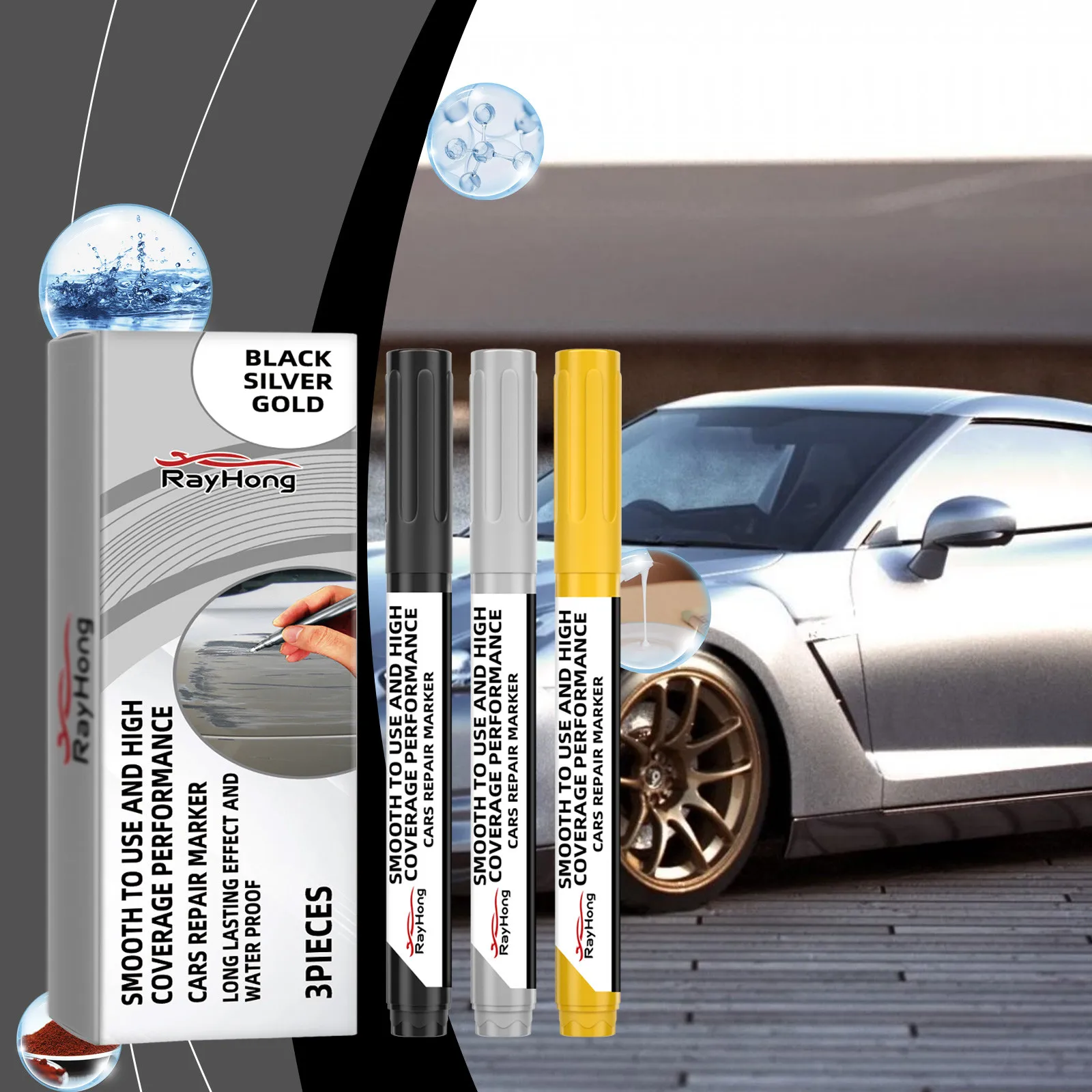 Car Paint Scratch Repairs Pen Quick Car Color Restoration Repairs Pen Convenient Paint 4.5ml