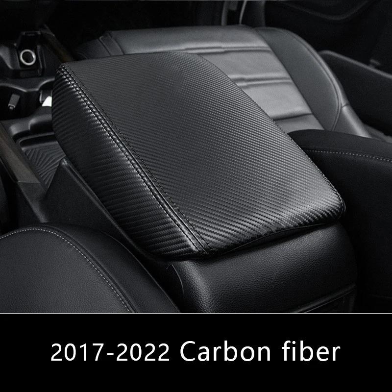 Premium Leather Center Console Armrest Box Cover Trim