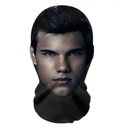 3D Printed Seamless Smiling Face Mask Head Cover for Cosplay and UV Protection (J)