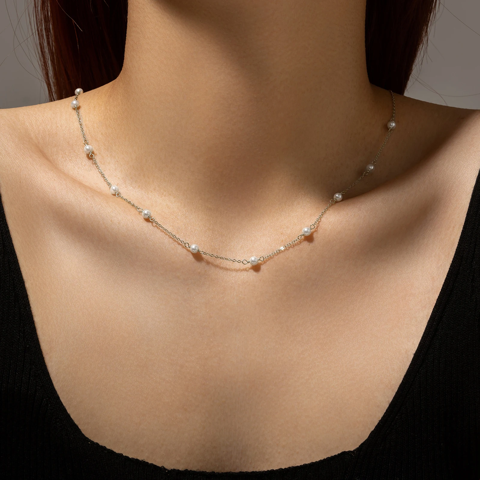 Pendentif Argent 925 Et Perle D'Imitation Pour Femme - Chaîne Disponible En Option