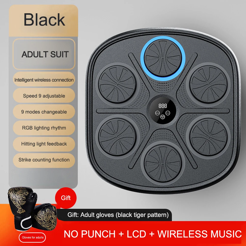 Music Boxing Toys Smart Music Boxing Machine Adult/Kids Boxing Musical Wall Target Machine Ball Home Exercise Equipment