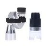 Portable 12x32 Mini Monocular Telescope Silver High Definition Corner Shape Metal Optical Monoculars for Outdoor Camping Travel 3