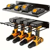 1pc Wall-mounted Utility Rack Power Tool Organizer Heavy Duty Metal Tool Shelf Drill Wall Mounted Storage Rack Tool Storage Orga 4