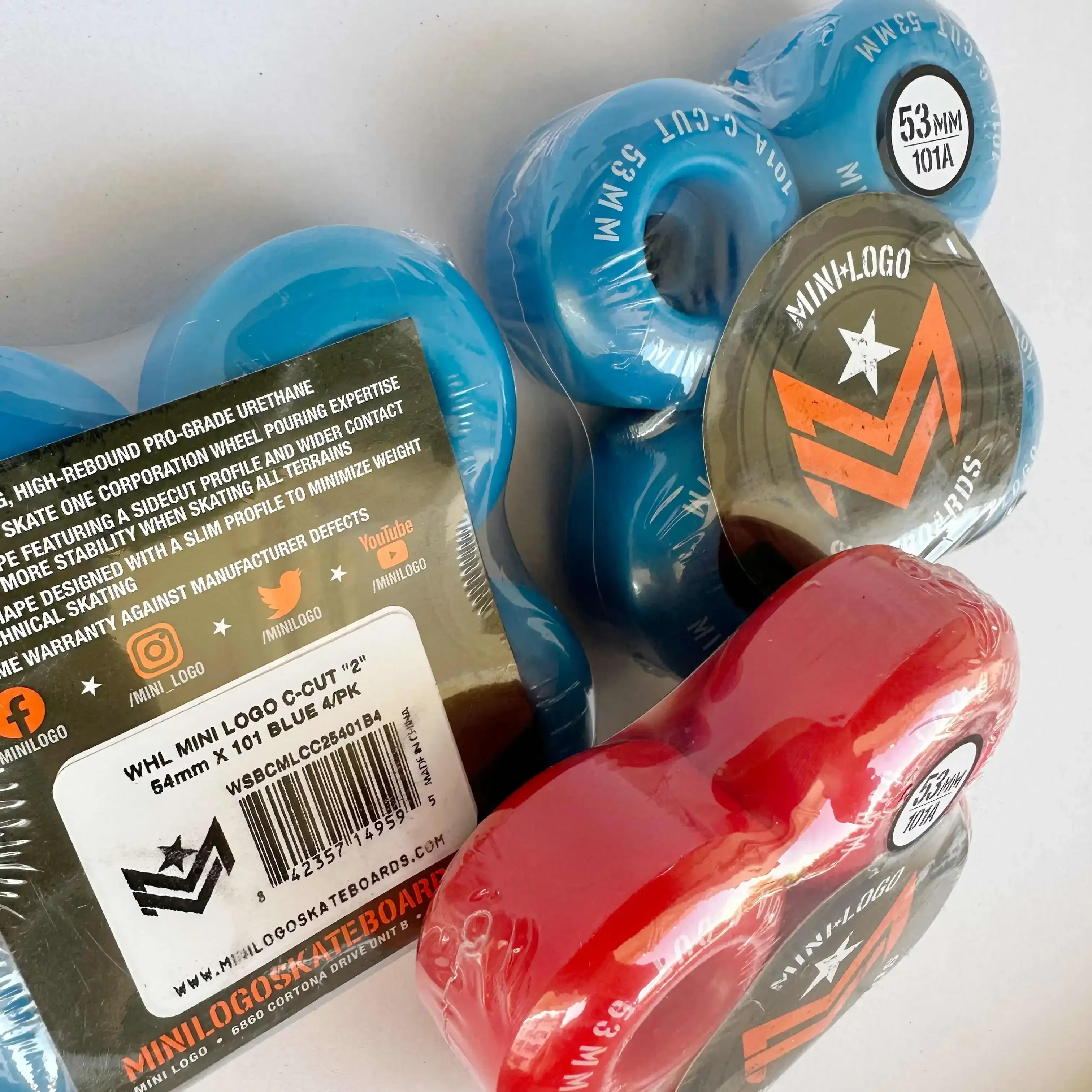 Skateboard Wheels 52mm 101A 53mm 54mm 95A for original minilgo 5