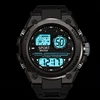 Black Sports Watch for Kids Students Men's Multifunction LED Digital Watch Waterproof Luminous Alarm Clock Electronic Watches 3