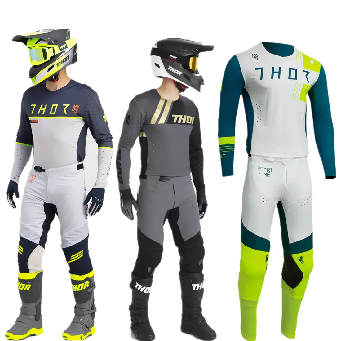 Motocross Gear Set motocross gear set FH Thor Off Road Moto Jersey Set Dirt Bike Kit Motorcycle Suit