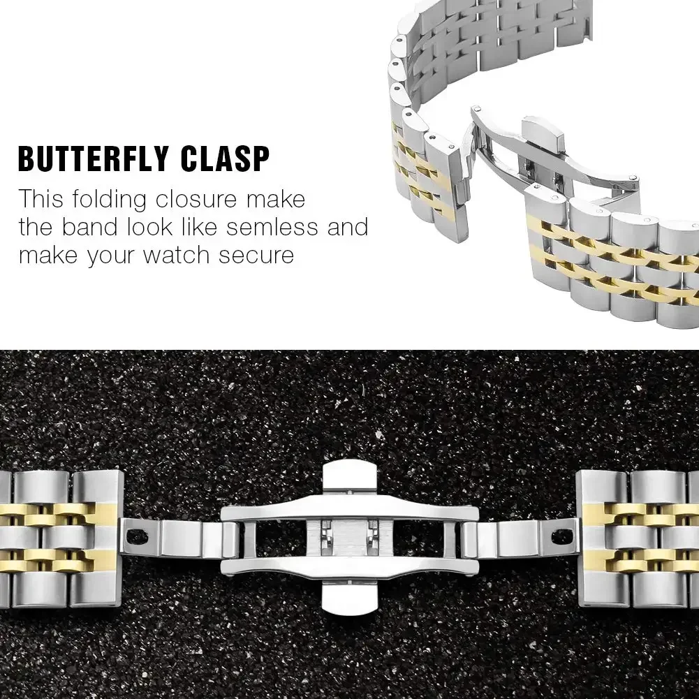 Enhanced Stainless Steel Strap with Soft TPU Protector Case