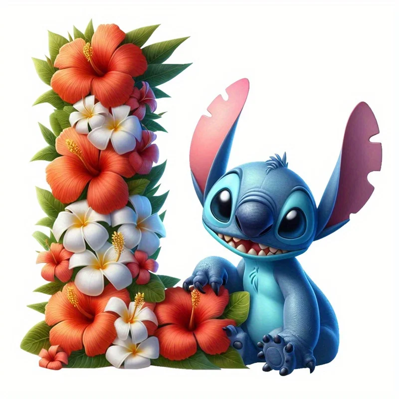 thumbnail image 1 of Kits de bricolaje de Disney, pintura de diamantes, letras de Lilo y Stitch, arte de bricolaje, dibujos animados, mosaico de diamantes, bordado de flores, decoración del hogar hecha a mano, regalo, 1 of 5
