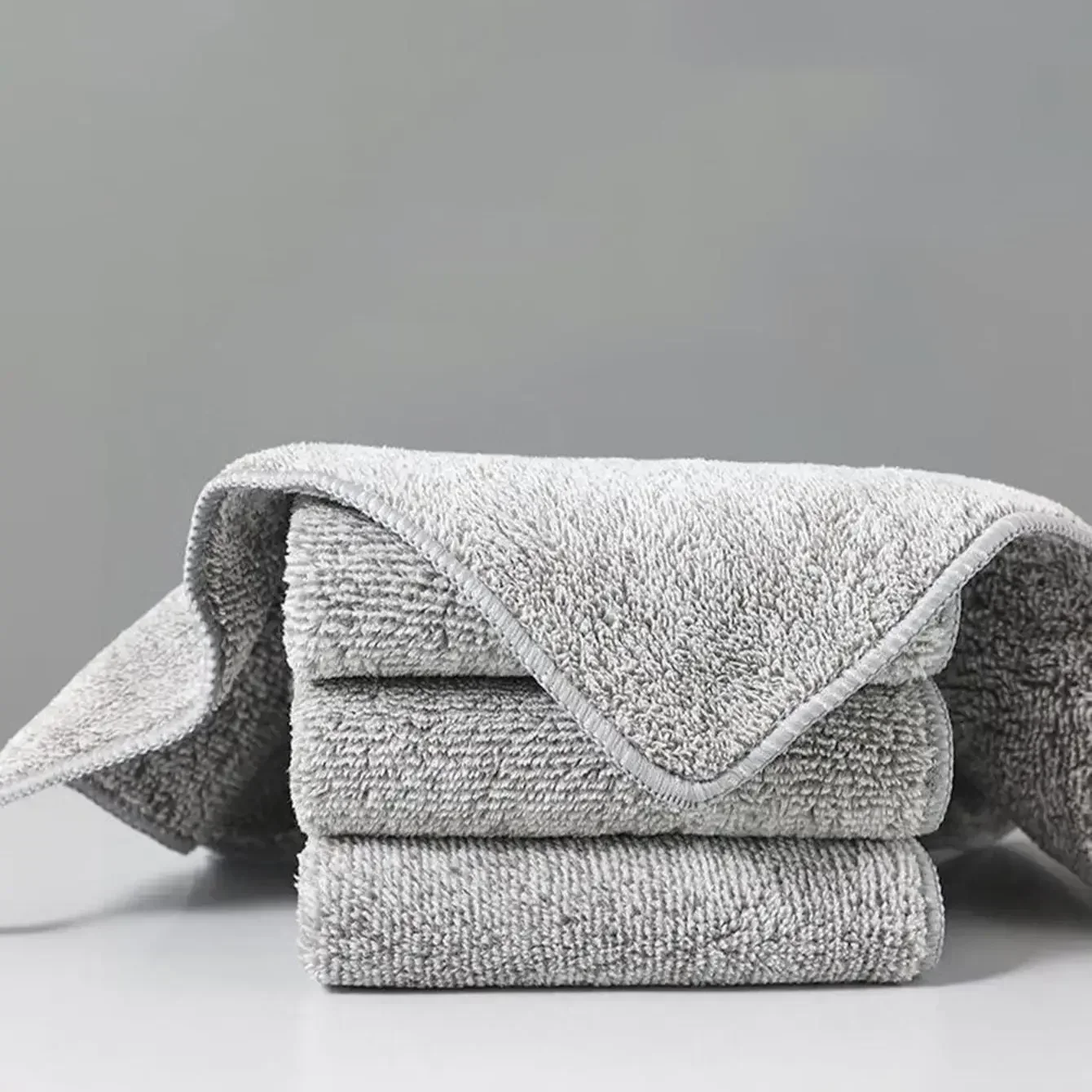 5pcs-Thickened Microfiber Glass Towel for Kitchen Glass