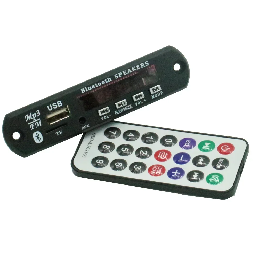 7-12V Car Bluetooth MP3 Decoder Board Decoding Player Module Support FM Radio USB/TF LCD Screen Remote Controller audio music player hifi decoder board