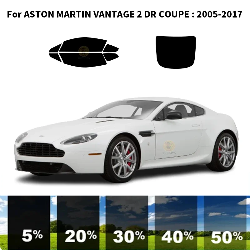 

Precut nanoceramics car UV Window Tint Kit Automotive Window Film For ASTON MARTIN VANTAGE 2 DR COUPE 2005-2017