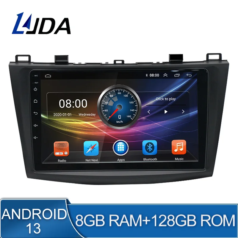 

8G+128G DSP Android 13 Car Multimedia Player For Mazda 3 2010 2011 2012 2013 2Din Car Radio GPS Navigation Stereo Octa Core WIFI