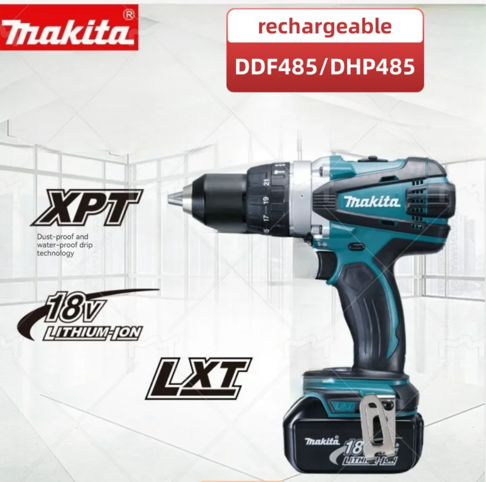 

Makita DHP485 13 мм 18 в Li-Ion LXT бесщеточный драйвер перезаряжаемый бесщеточный шуруповерт ударная электрическая дрель Беспроводная