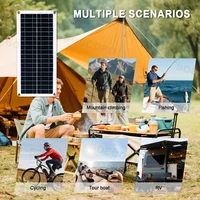 Kit complet de système solaire 10000W, contrôleur Dual12V/24V à 110V/220V100A, panneau 200W, onduleur hors réseau pour maison/Camping, sauvegarde 2