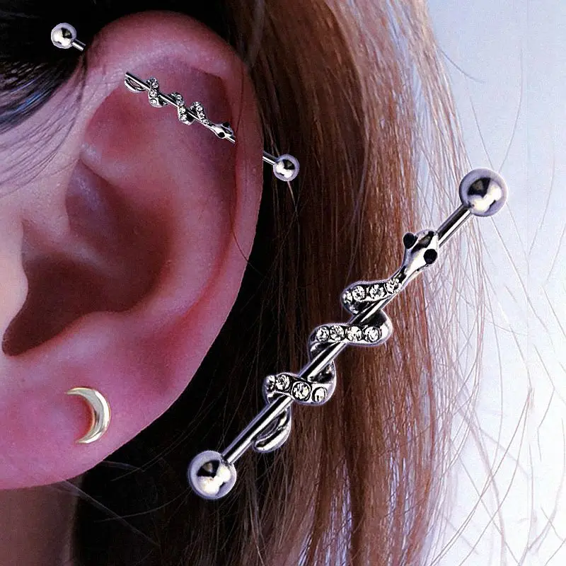 Industrial Piercing Ear Cartilage Ring Industrial Ear Helix