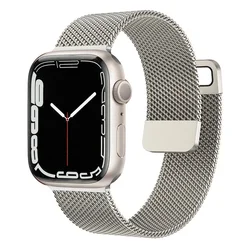 Milanese Loop Bracelet Strap - 38mm 40mm 41mm (Starlight)