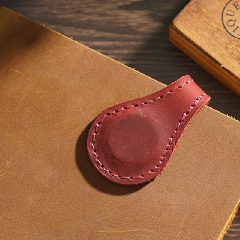 Bookmark Set Vintage Magnetic Leather Double-sided Magnetic Buckle Magnet Clip