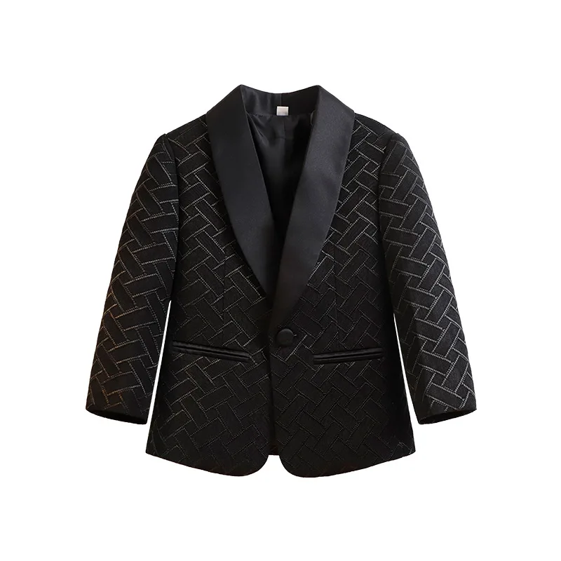 Herbst kinder Anzug Set Hübscher Britischen Stil Kinder Jungen Hochzeit Anzüge Junge Teenager Jungen Gedruckt Blazer Hemd Hosen Kostüm – Detail 10